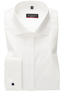 ETERNA modern fit overhemd, mouwlengte 72 cm, twill, ecru