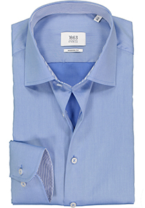 ETERNA 1863 modern fit premium overhemd, 2-ply twill heren overhemd, lichtblauw (contrast)