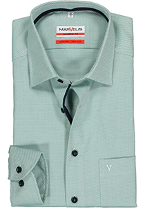 MARVELIS modern fit overhemd, mouwlengte 7, structuur, groen (contrast)