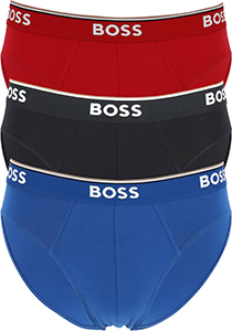 HUGO BOSS Power briefs (3-pack), heren slips, rood, blauw, zwart