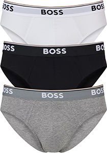 HUGO BOSS Power briefs (3-pack), heren slips, zwart, grijs, wit