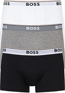 HUGO BOSS Power trunks (3-pack), heren boxers kort, zwart, grijs, wit