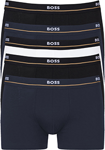 HUGO BOSS Essential trunks (5-pack), heren boxers kort, zwart, navy, wit