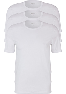 HUGO BOSS Classic T-shirts regular fit (3-pack), heren T-shirts O-hals, wit