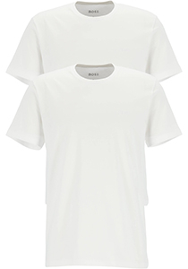 HUGO BOSS Comfort T-shirts relaxed fit (2-pack), heren T-shirts O-hals, wit