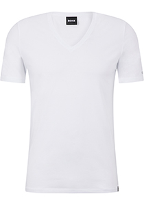 HUGO BOSS Motion stretch T-shirt slim fit (1-pack), heren T-shirt V-hals, wit