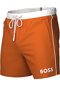 HUGO BOSS Starfish swim shorts, heren zwembroek, fel oranje