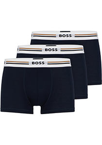 HUGO BOSS Revive trunks (3-pack), heren boxers kort, donkerblauw