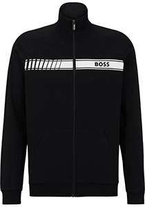 BOSS Authentic Jacket, heren lounge vest, zwart