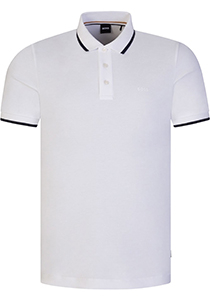 BOSS Parlay regular fit polo, pique, wit