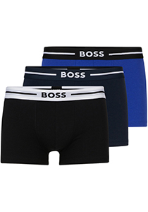 HUGO BOSS Bold trunks (3-pack), heren boxers kort, multicolor (set met verschillende kleuren)