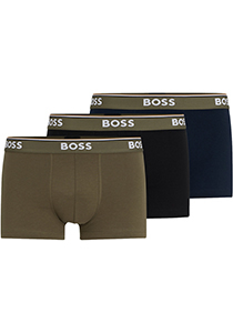 HUGO BOSS Power trunks (3-pack), heren boxers kort, multicolor (set met verschillende kleuren)