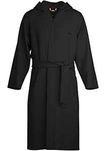 BOSS Be Bold Robe, heren ochtendjas (middeldik), zwart