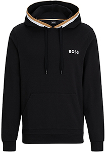 BOSS  Iconic hoodie, heren lounge trui met capuchon, zwart