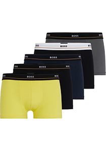 HUGO BOSS Essential trunks (5-pack), heren boxers kort, multicolor