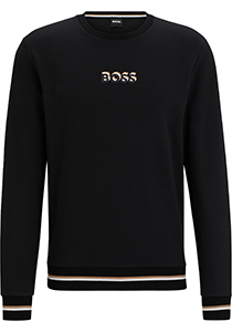 BOSS Iconic sweatshirt, heren lounge trui, zwart