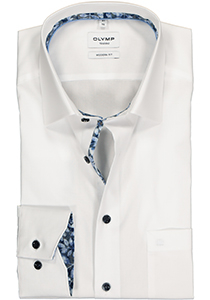 OLYMP Tendenz modern fit overhemd, wit (contrast)