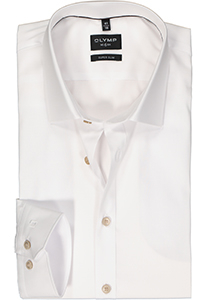 OLYMP No. 6 Six super slim fit overhemd, popeline, wit
