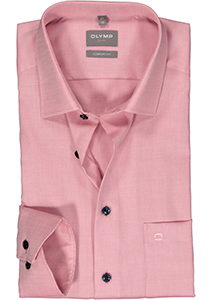OLYMP comfort fit overhemd, structuur, roze