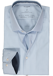 OLYMP 24/7 modern fit overhemd, dynamic flex, lichtblauw