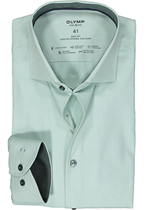 OLYMP 24/7 Level 5 body fit overhemd, mouwlengte 7, dynamic flex, groen