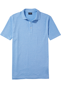 OLYMP Polo Casual, modern fit polo, lichtblauw