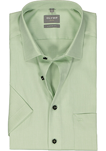 OLYMP comfort fit overhemd, korte mouw, structuur, groen