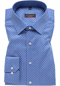 ETERNA modern fit overhemd overhemd, twill, blauw dessin