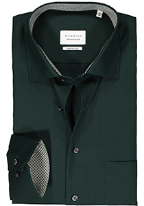 ETERNA comfort fit overhemd, popeline, groen (contrast)
