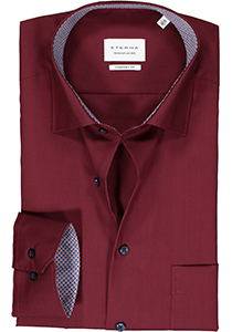 ETERNA comfort fit overhemd, popeline, rood (contrast)