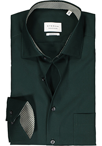 ETERNA modern fit overhemd, popeline, groen (contrast)