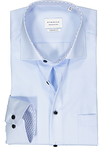 ETERNA comfort fit overhemd, popeline, lichtblauw (contrast)