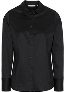 ETERNA dames blouse modern classic, zwart