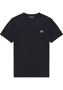 Fred Perry Ringer regular fit T-shirt M3519, korte mouw O-hals, blauw