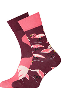 Many Mornings unisex sokken Pink Flamingo