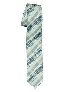 Pelucio stropdas, lichtgroen geruit
