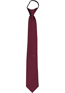 Pelucio voorgeknoopte stropdas met rits, bordeaux rood