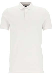 Marc O'Polo shaped fit polo, heren poloshirt, wit
