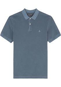 Marc O'Polo shaped fit polo, heren poloshirt, jeansblauw