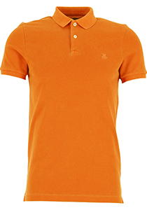 Marc O'Polo shaped fit polo, heren poloshirt korte mouw, oranje