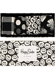 Happy Socks sokken, Happy Black White Gift Box  