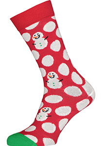 Happy Socks Big Dot Snowman Sock, rood