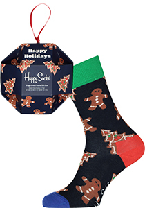 Happy Socks Gingerbread Cookies Socks Gift Box (1-Pack), kerstbal met Happy Socks