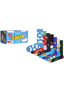 Happy Socks 7 Day Socks Gift Set (7-pack), unisex sokken in cadeauverpakking