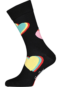 Happy Socks My Love Sock, harten op zwart