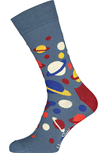 Happy Socks The Milky Way Sock, planeten in het blauw