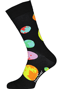 Happy Socks Moonshadow Sock, zwart met planeten