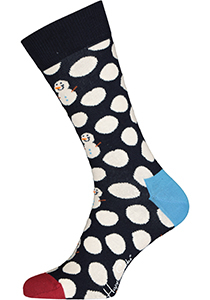 Happy Socks Big Dot Snowman Sock, blauw
