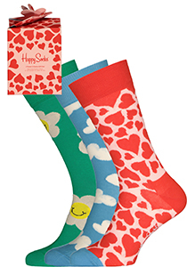 Happy Socks I Flower U Socks Gift Set (3-pack), unisex sokken in cadeauverpakking