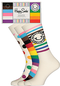 Happy Socks Pride Socks Gift Set (3-pack), unisex sokken in cadeauverpakking
